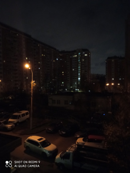 Ночная съёмка на Redmi 9