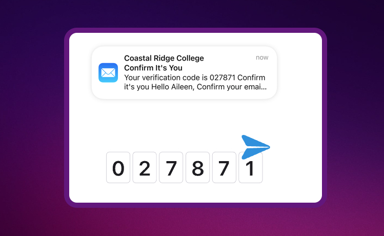 Верификация по коду из почты в iOS 17